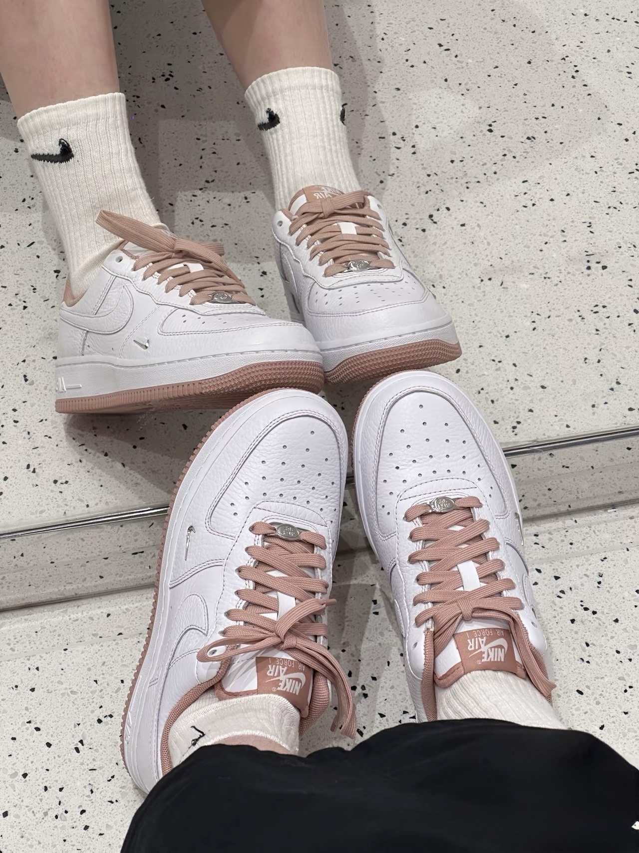 KTQ STORE ‧ Nike Air Force 1 '07 "Mini Jewel" 玫瑰粉 女鞋 IB6543-100