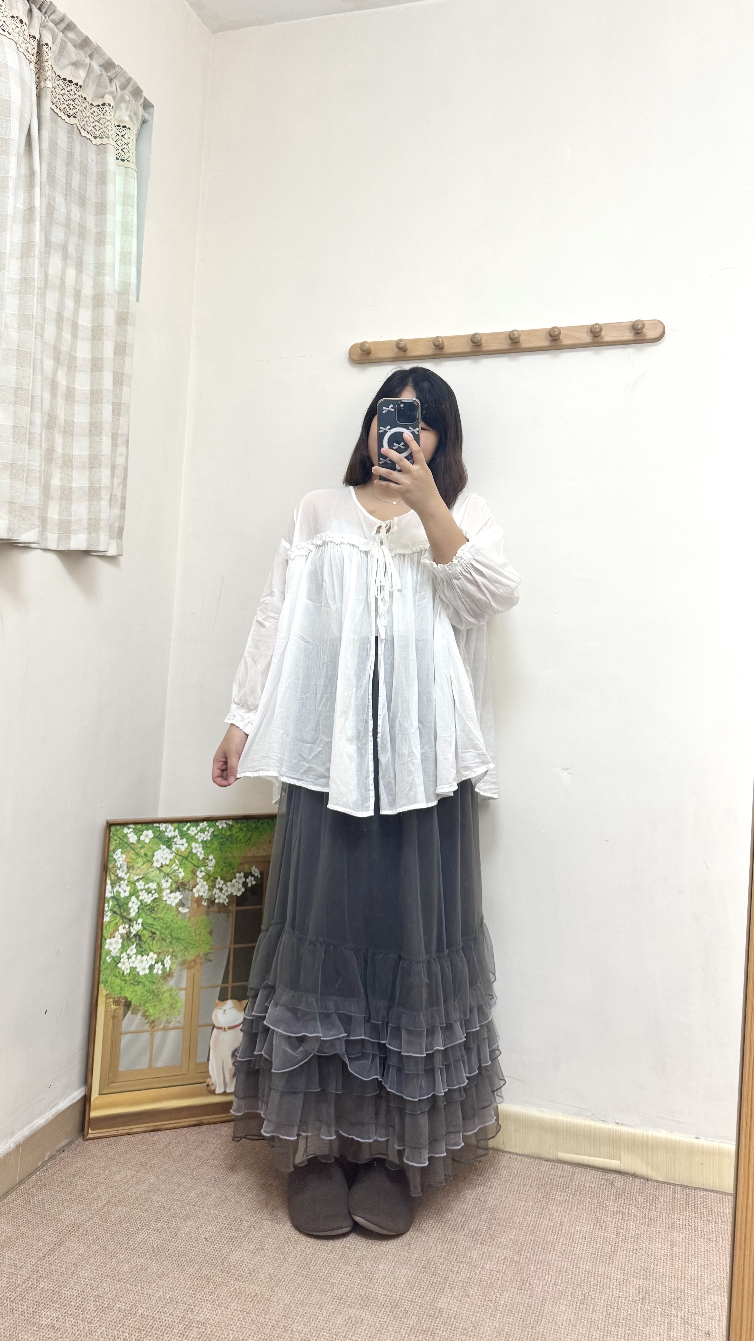 花邊綁帶薄身外套