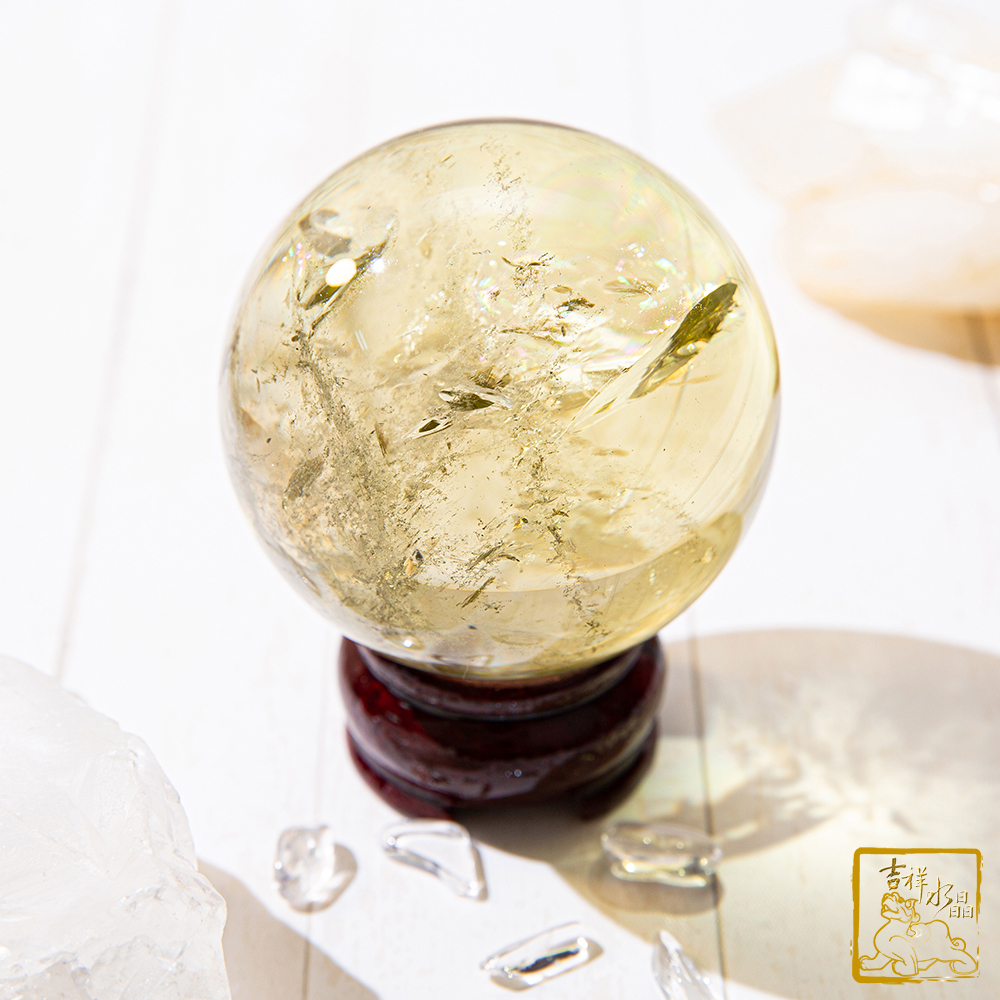 黃水晶球 6.5cm 旺偏財運