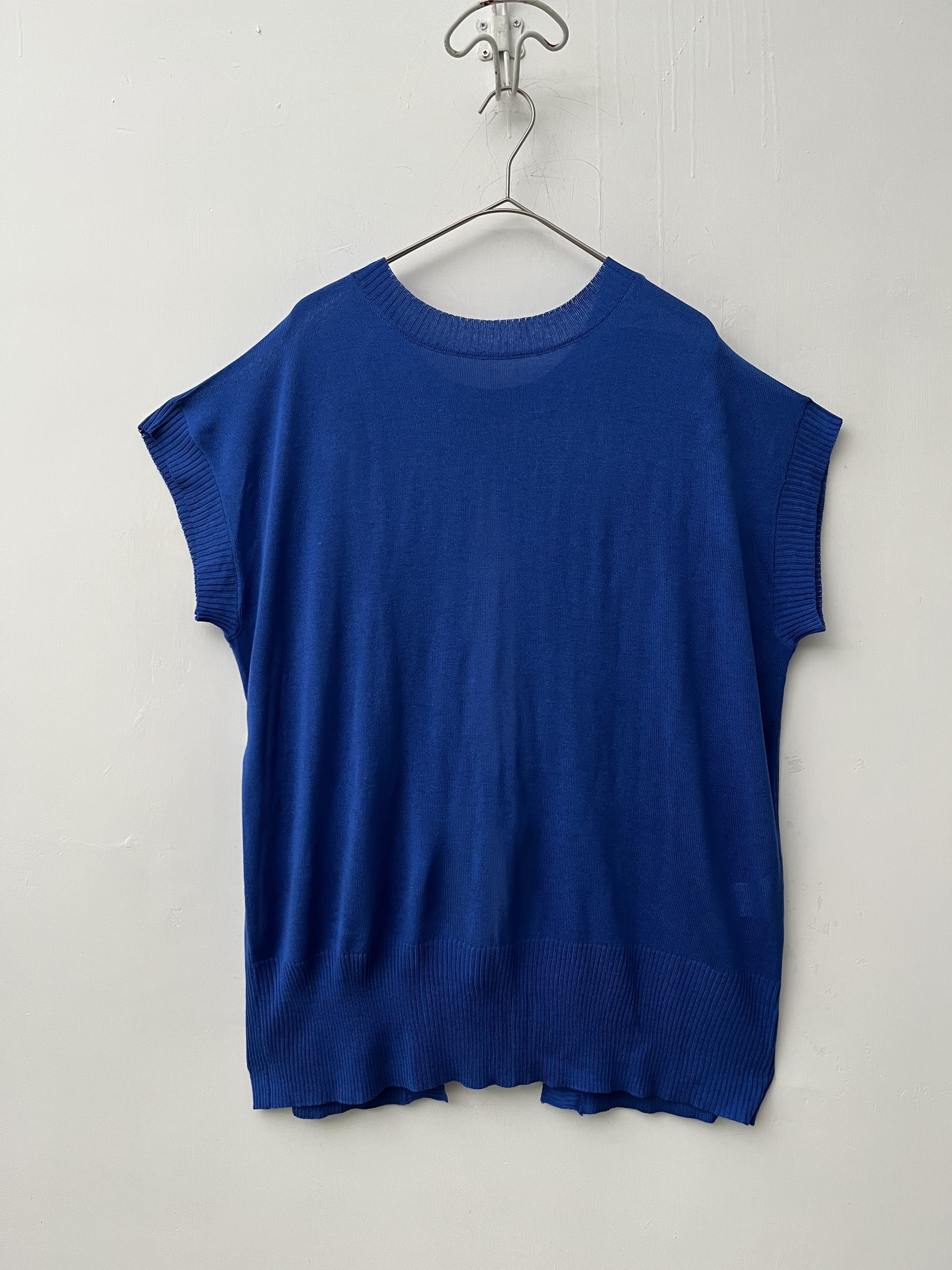 CA ME PLAIT藍色針織top