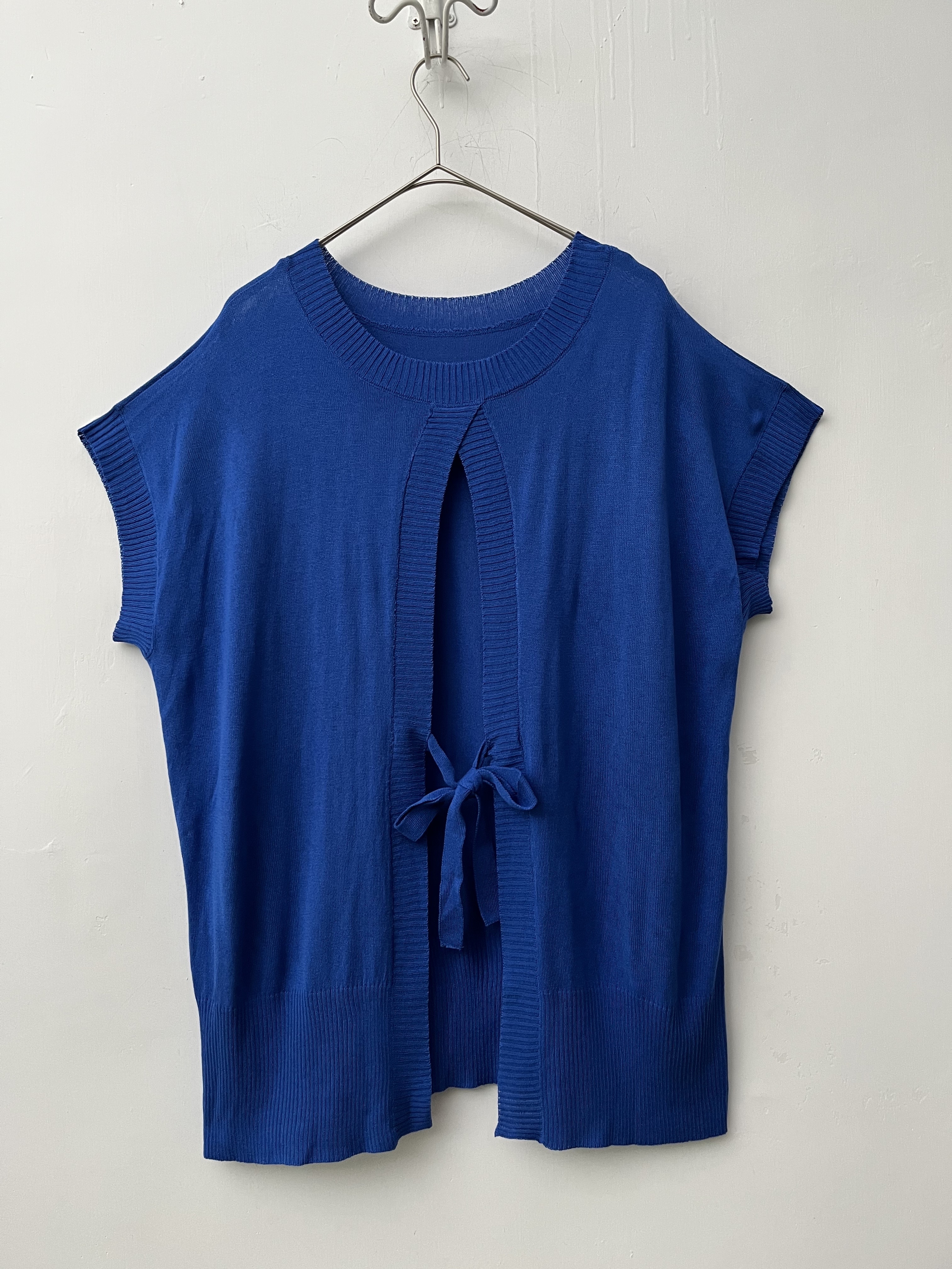 CA ME PLAIT藍色針織top