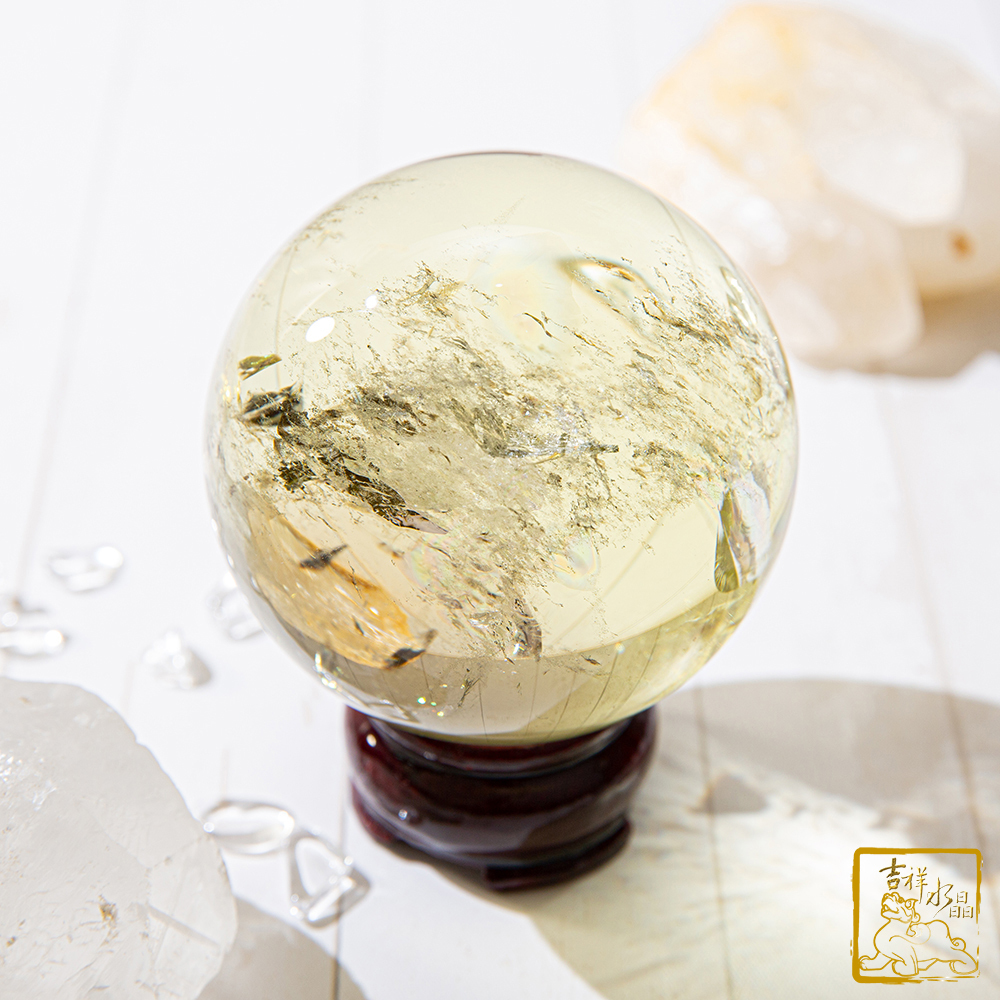 黃水晶球 7.1cm 旺偏財運