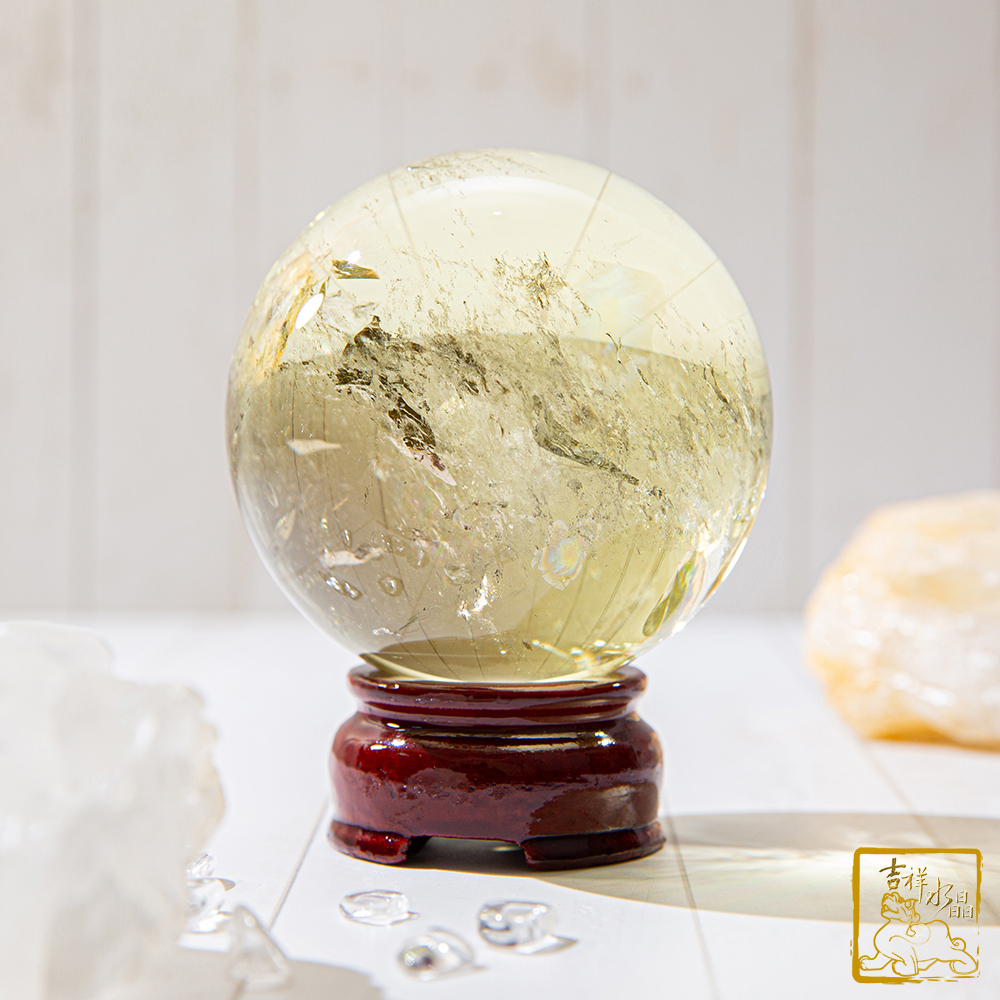 黃水晶球 7.1cm 旺偏財運