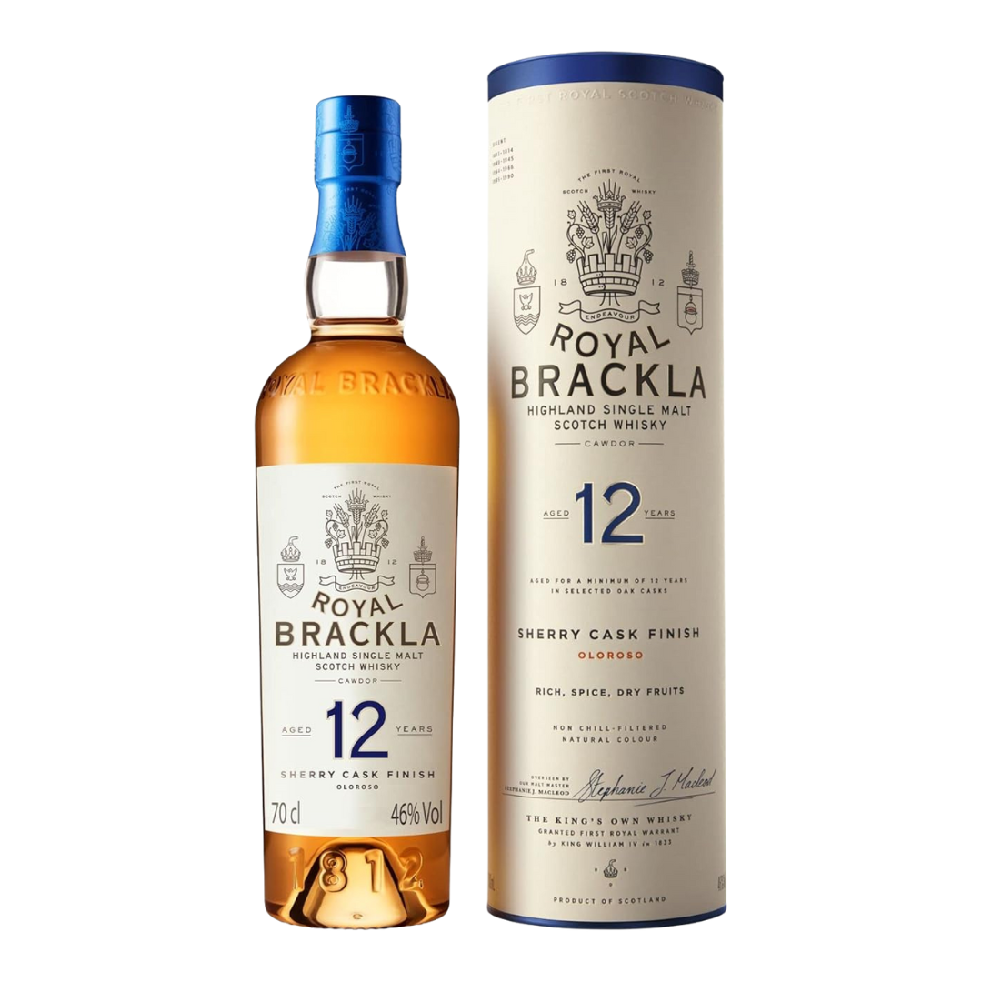 Royal Brackla 12 Years Old Single Malt Whisky|皇家柏克萊12年單一純麥威士忌 700ml (白色圓筒盒)