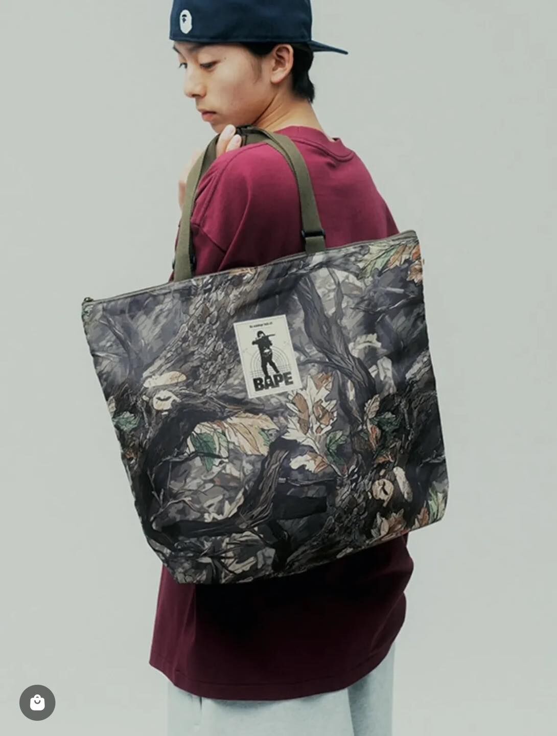 <現貨> A BATIHNG APE "樹猿迷彩" 大容量 大手提包