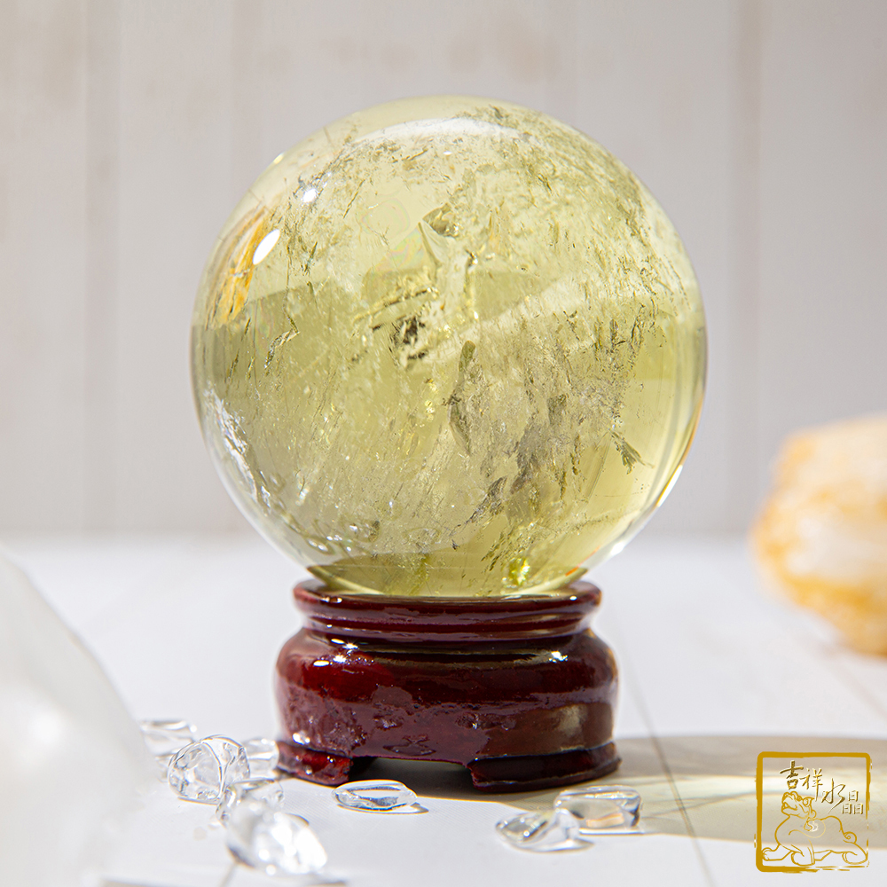 黃水晶球 6.5cm 開運招財