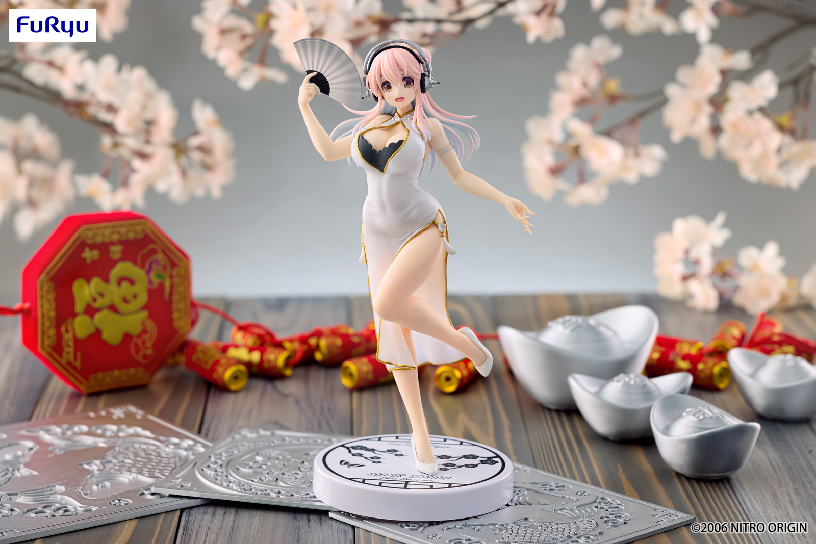 [Trio-Try-iT]《超級索尼子》超級索尼子 -白色旗袍- SUPER SONICO Trio-Try-iT Figure -White China Dress ver.-
