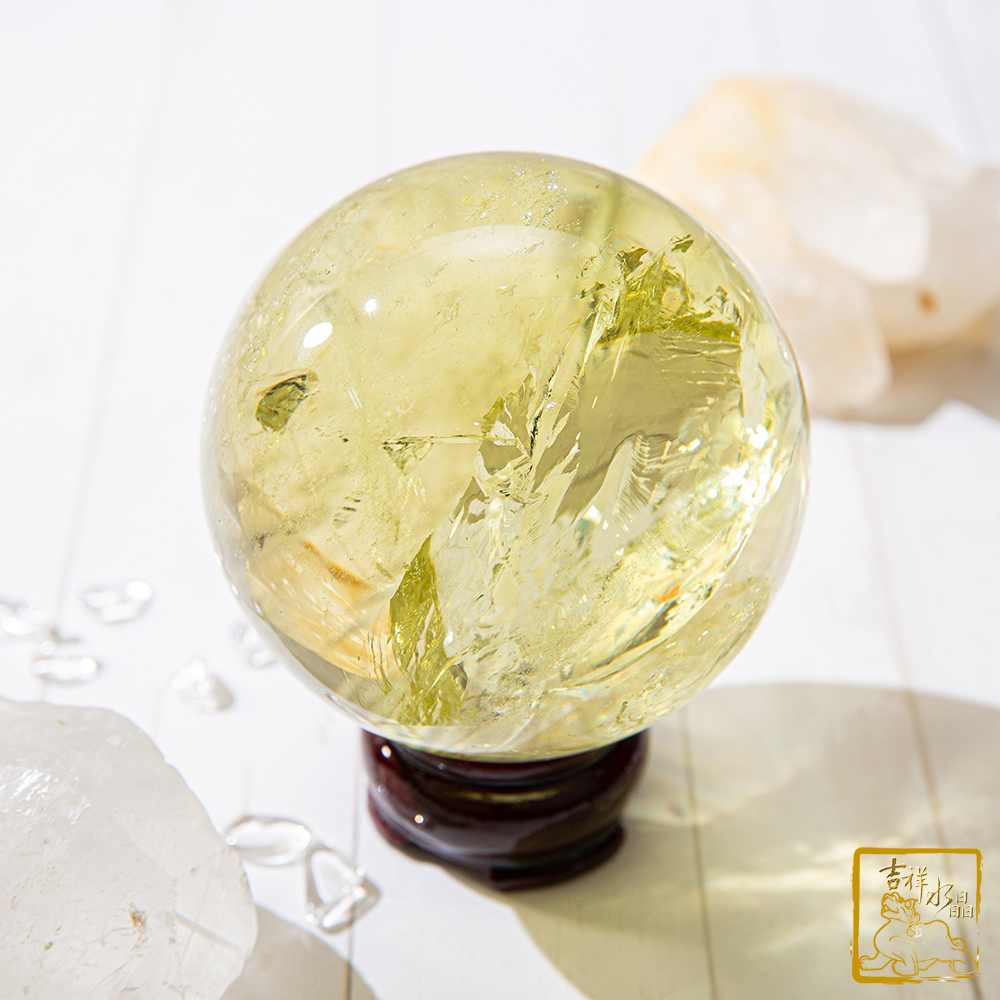 黃水晶球 7.8cm 開運招財