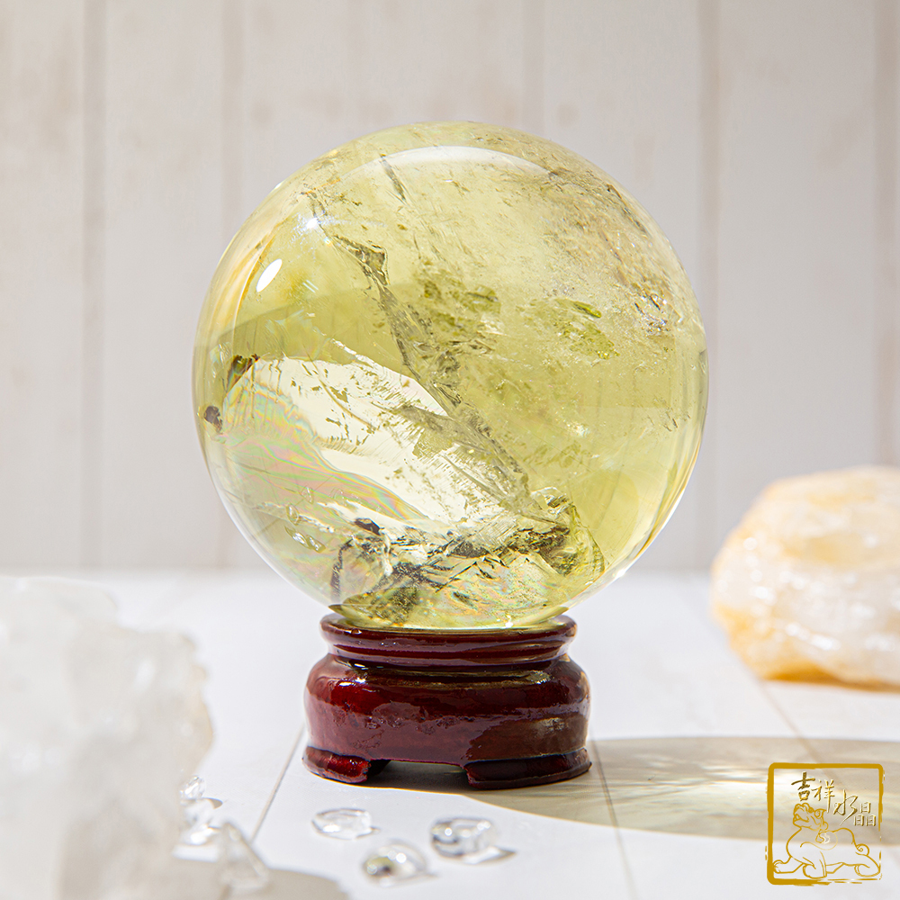 黃水晶球 7.8cm 開運招財