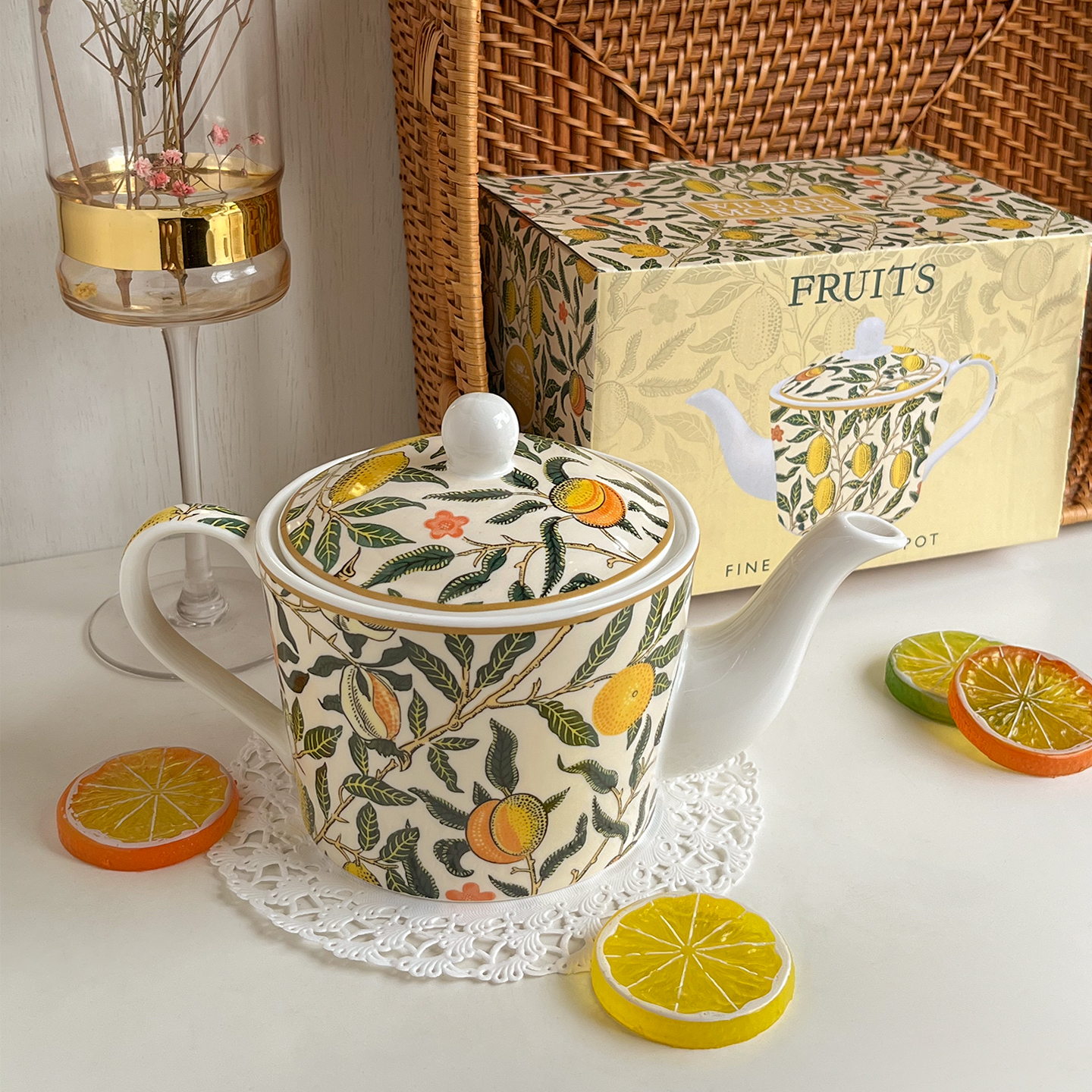 【LESSER & PAVEY】Wm.Morris Fruits 水果茶壺