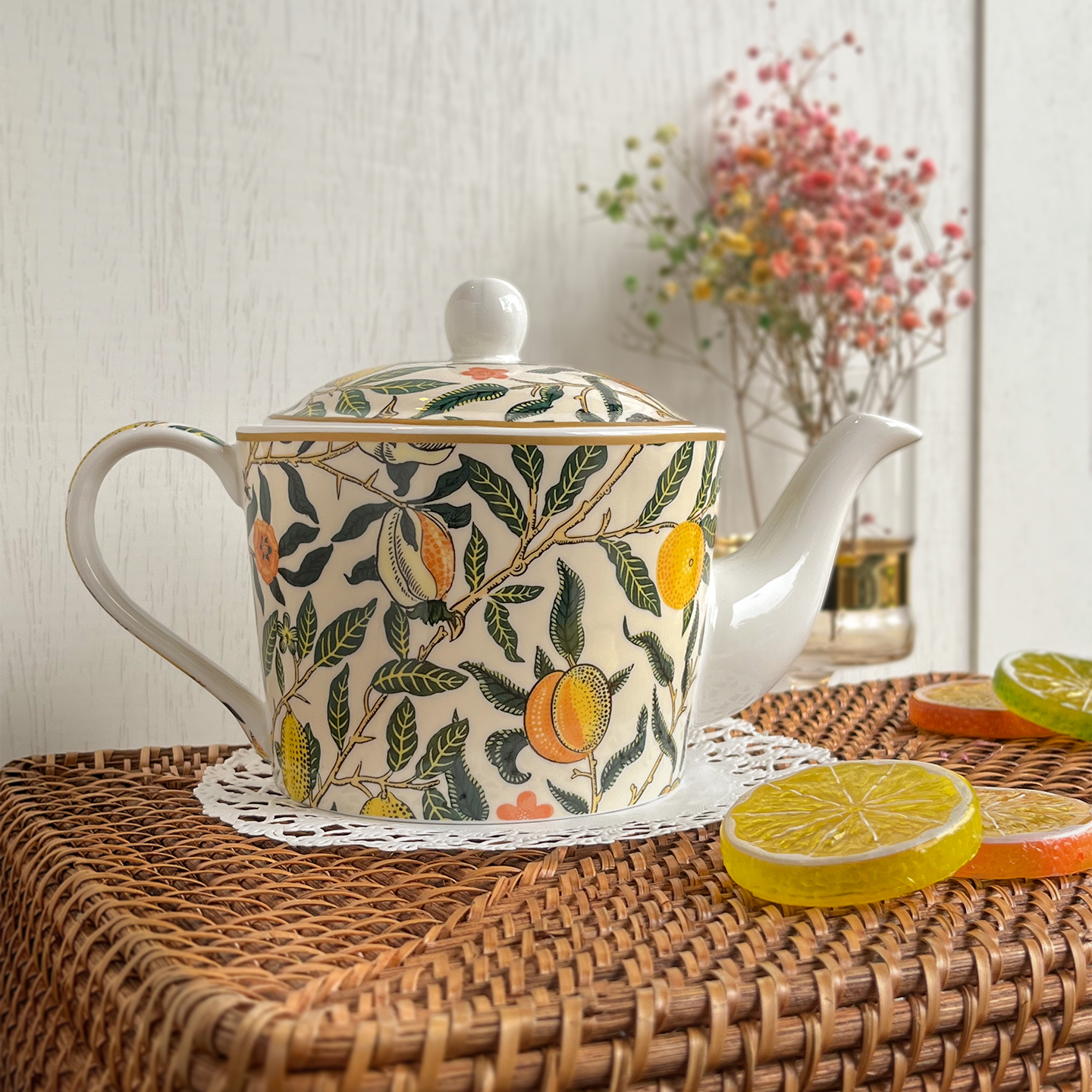 【LESSER & PAVEY】Wm.Morris Fruits 水果茶壺