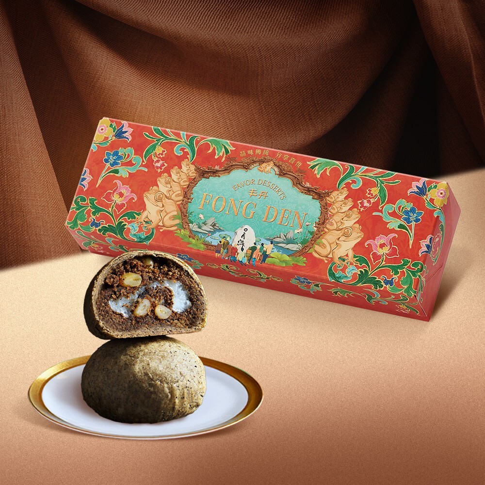 【丰丹嚴選本鋪】丰采盒 - 松子茶酥(3入)(無附提袋)