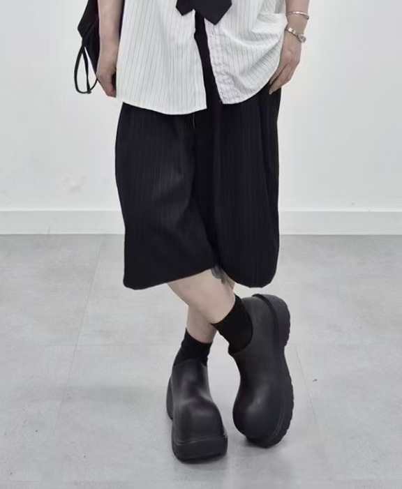 #MST002 [UNISEX] 條紋寬鬆西裝短褲