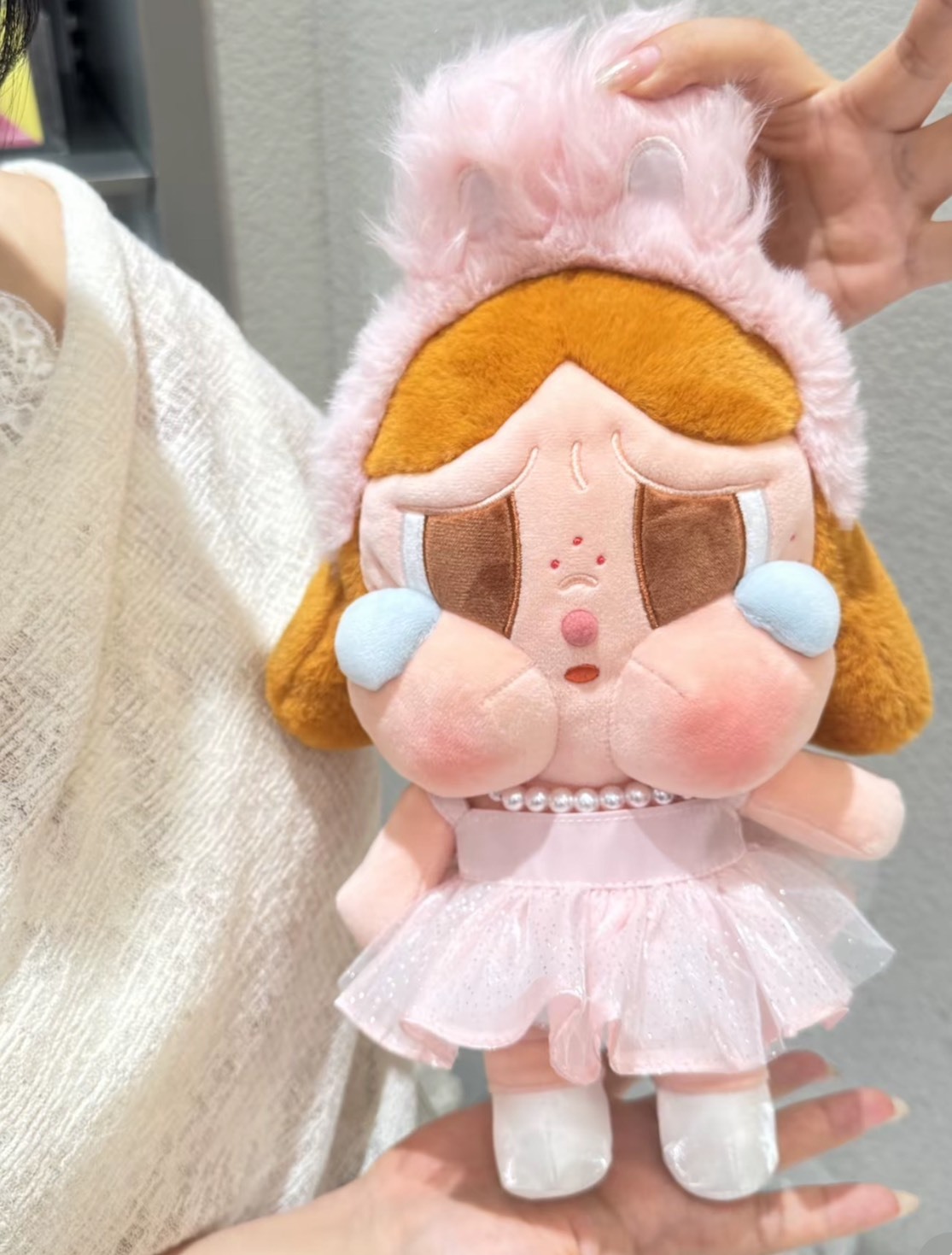 POPMART 泡泡瑪特CRYBABY 哭娃💧 SHINY SHINY 系列-毛絨公仔(大娃)