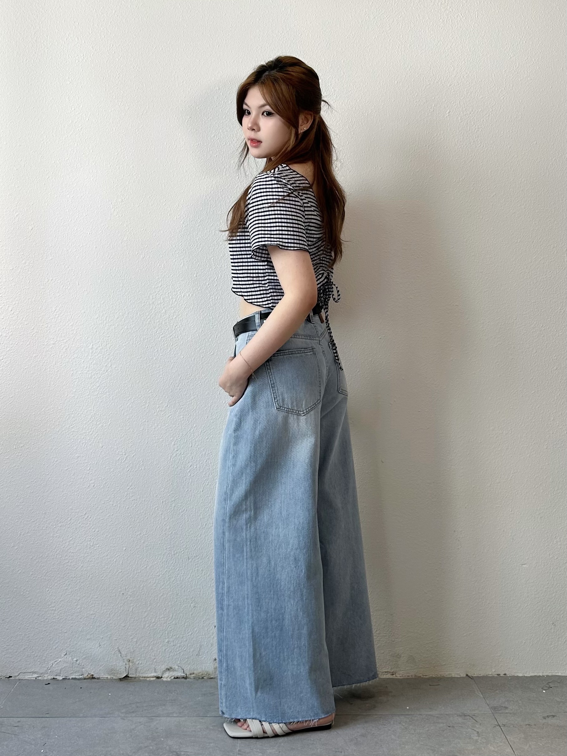 顯瘦2way ~ 大領短版上衣 - BL52697