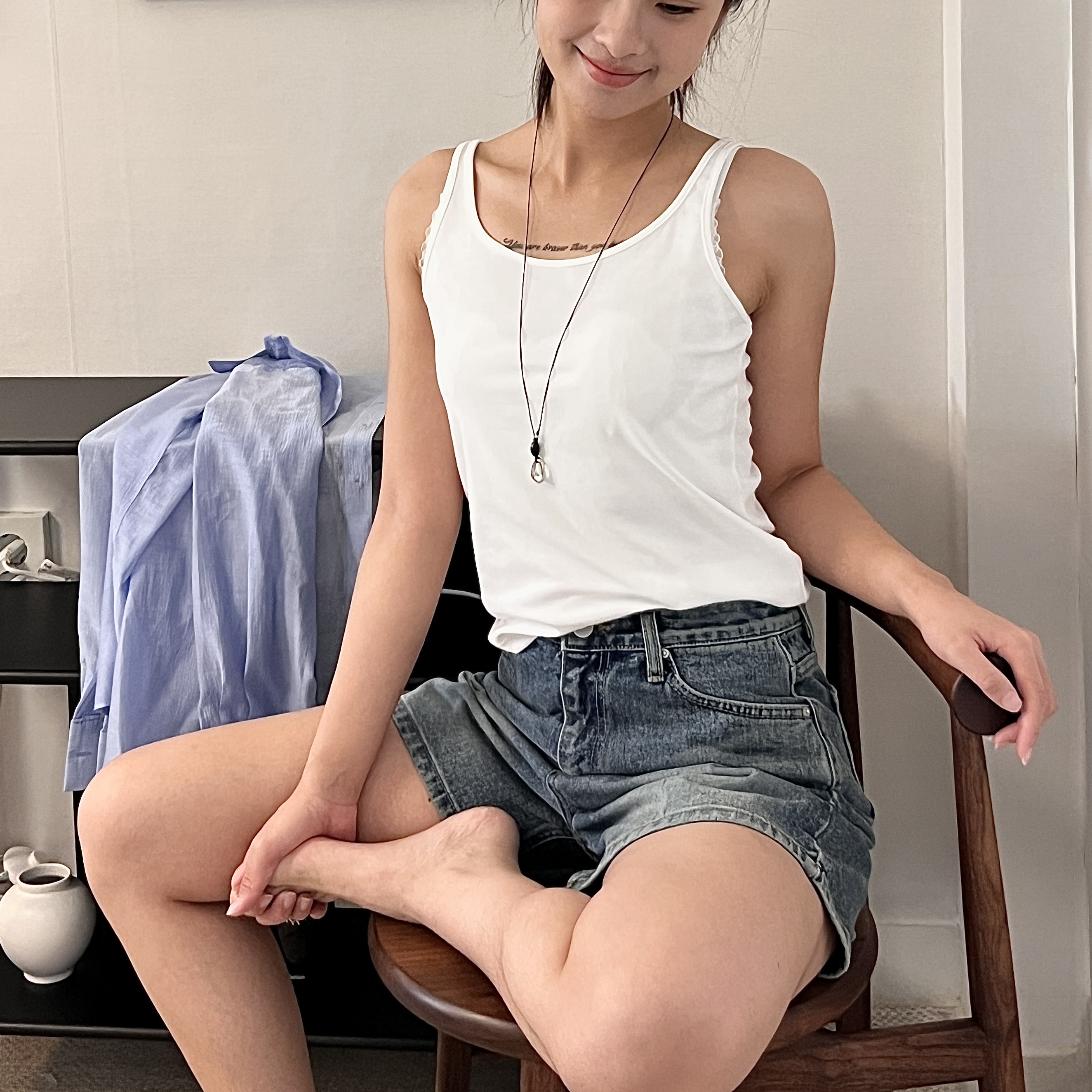 修飾力超強的寶藏神褲！！四分牛仔短褲