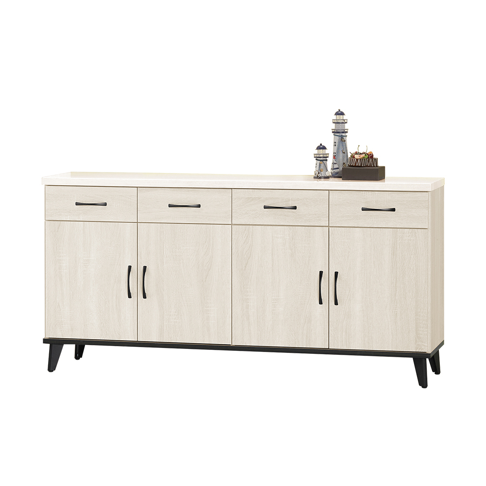 奧莉芙5.3尺仿石面收納餐櫃/碗盤櫃(下組)