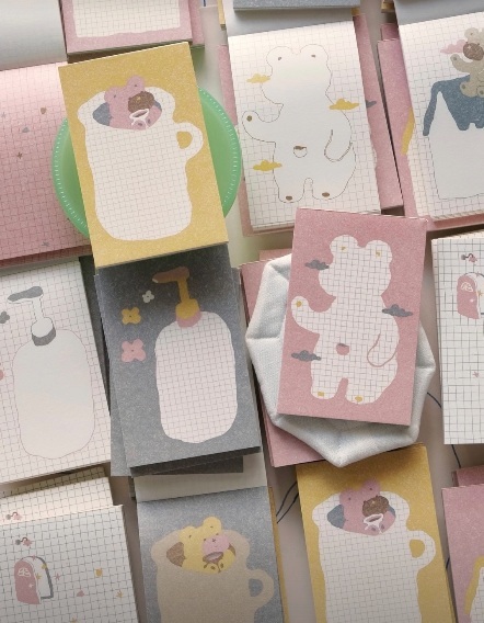 手的溫度Bighands．Rainy Days 便簽本 MEMO 共五款 <整本/綜合分裝包>