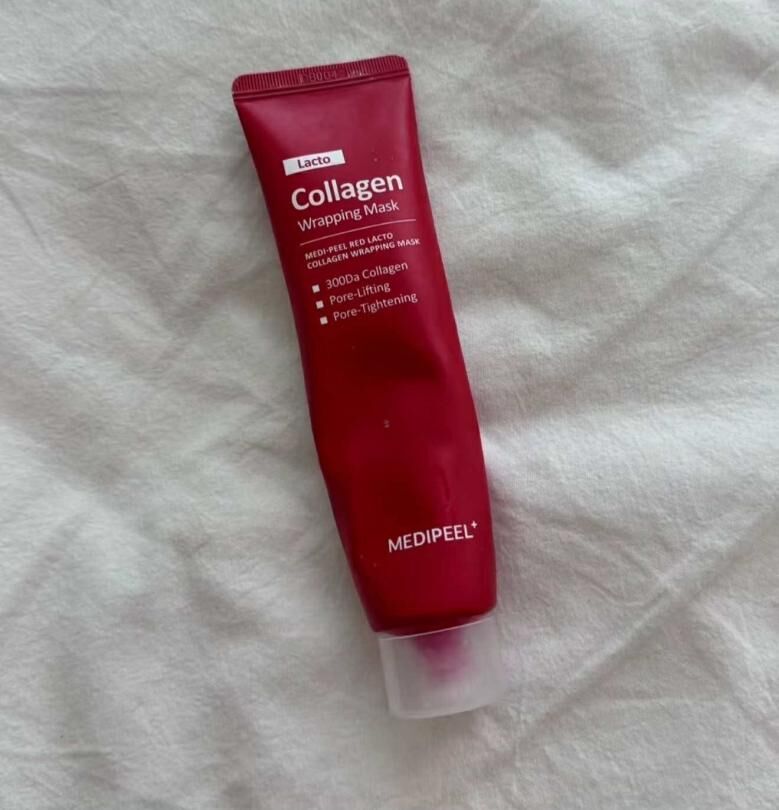 (預購商品 8/4收單)  MEDIPEEL 紅色乳酸膠原撕拉面膜 70+70ml