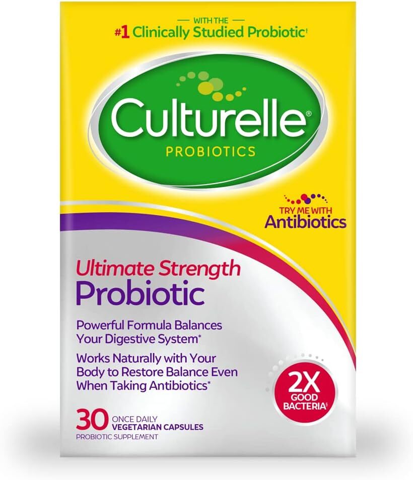 代購 Culturelle, Probiotics, Ultimate Strength Probiotic, 20 Billion CFU, 30 Vegetarian Capsules