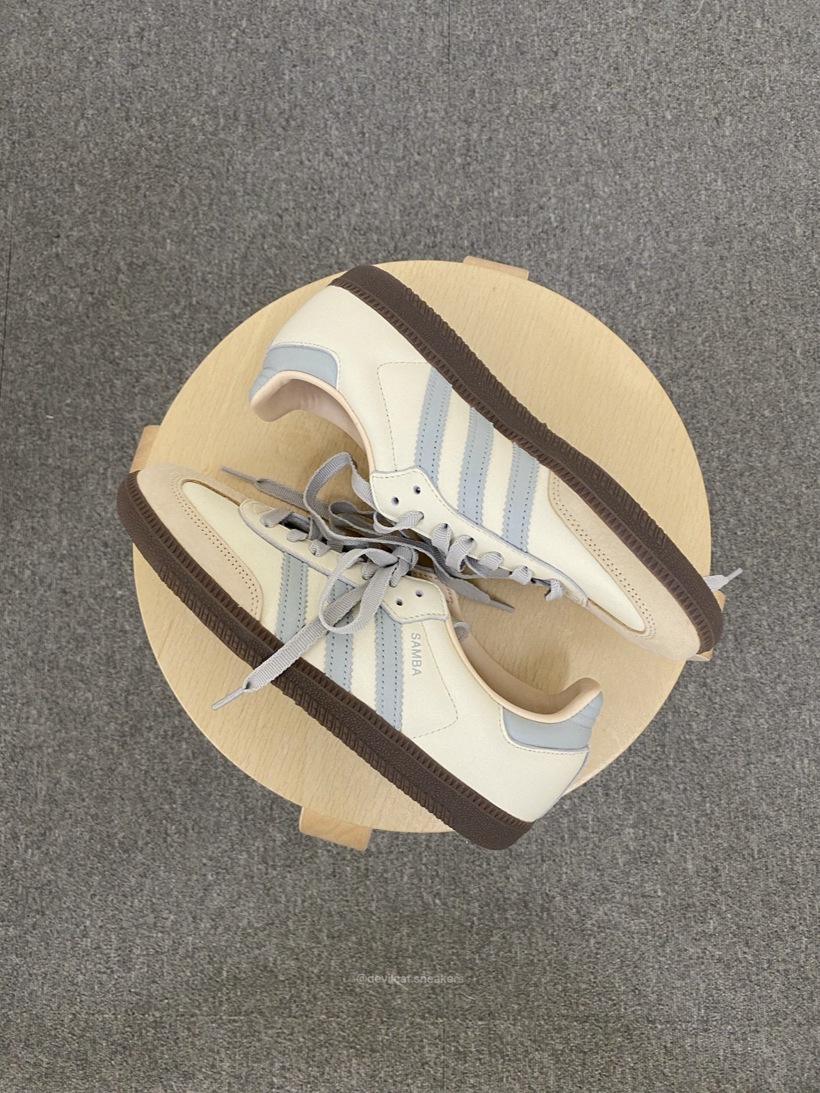 ADIDAS SAMBA OG 海鹽乳酪 灰藍 奶油色 米色 焦糖底 女鞋