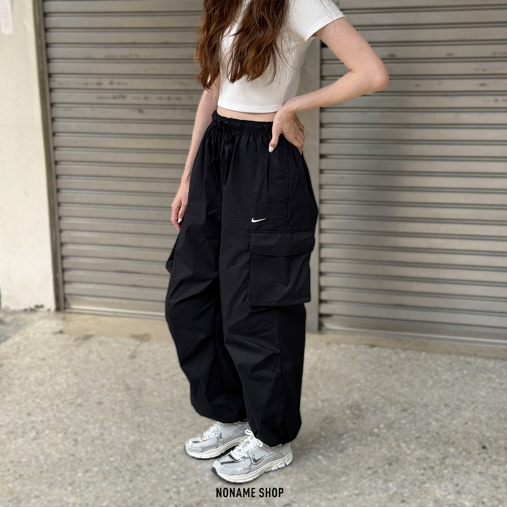 NIKE Sportswear Oversize 刺繡 小花 寬鬆 工裝 長褲 兩色 (女款)