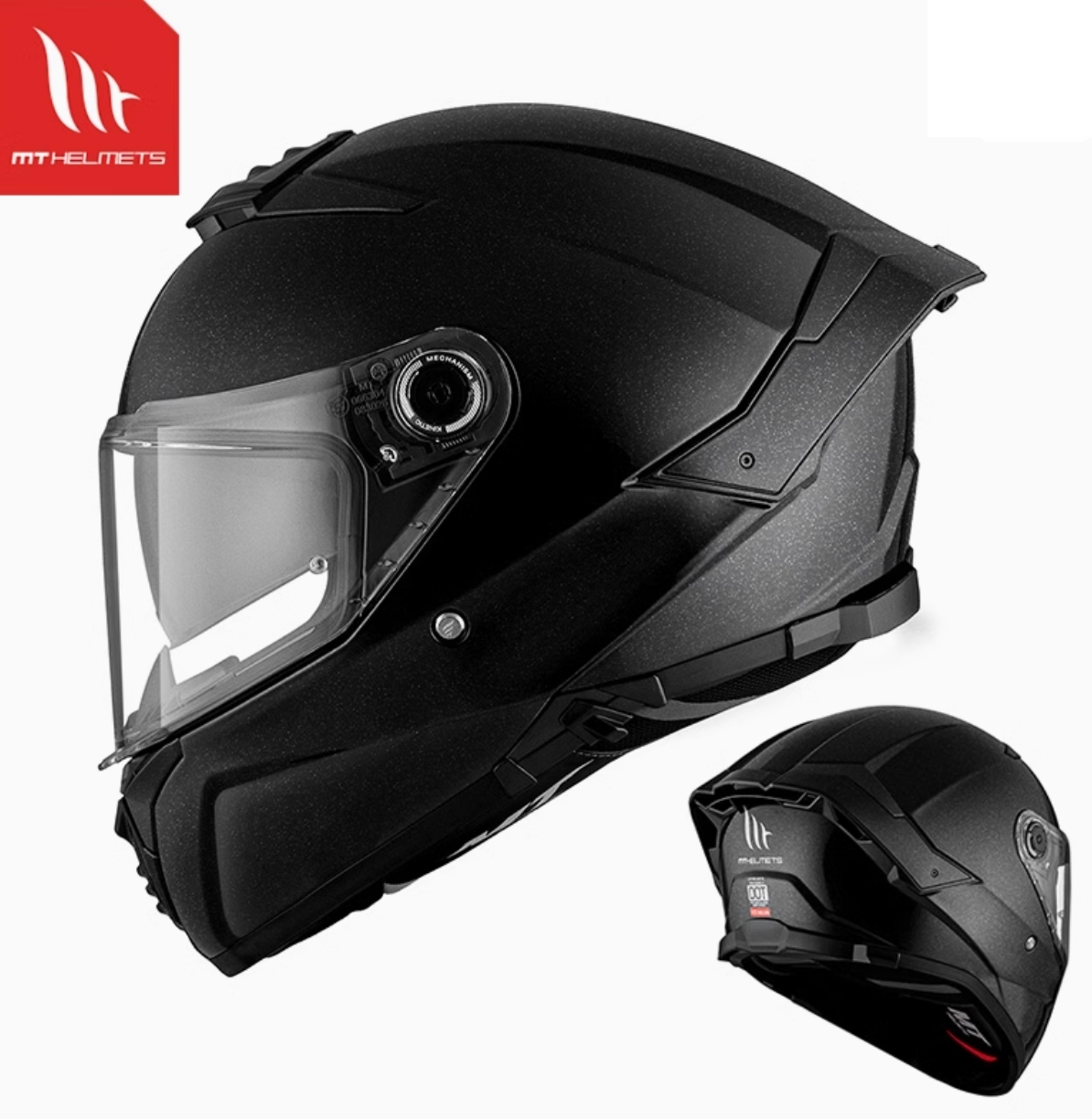 MT Helmet THUNDER 4 SV 素色 閃光黑 全罩 亞版