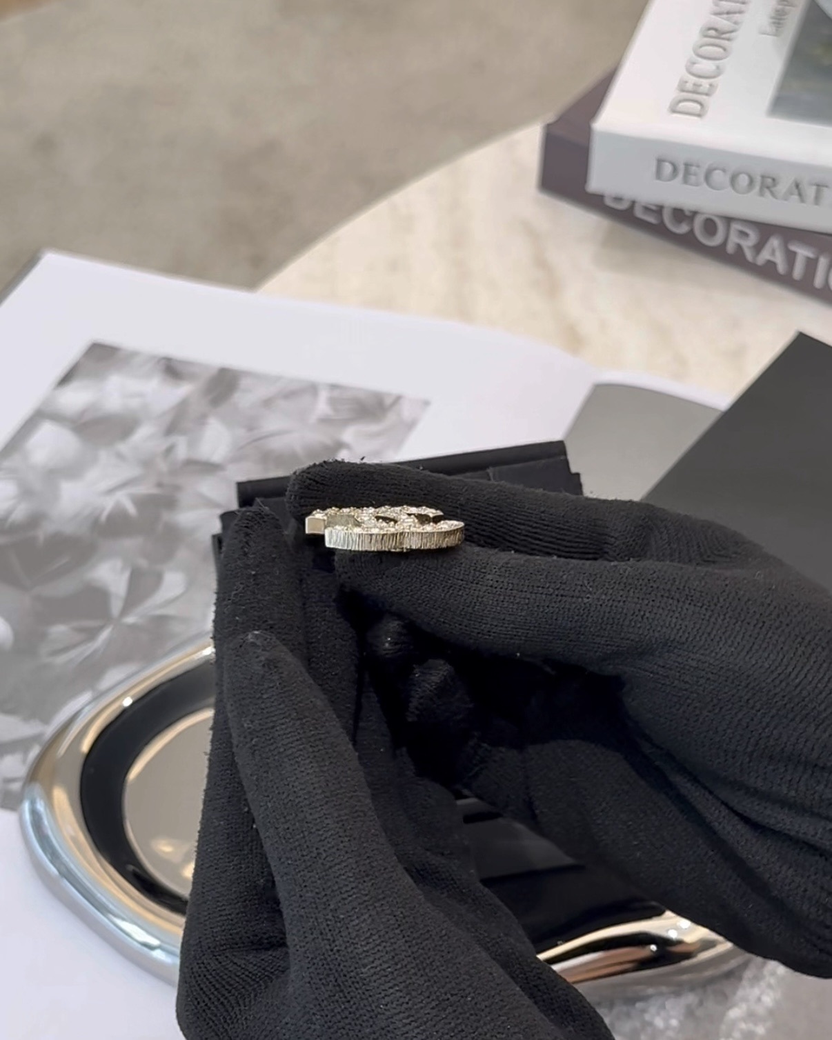 CHANEL｜ABE430大水鑽耳釘