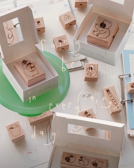 手的溫度bighands．Rainy Days系列 櫸木印章 共15款