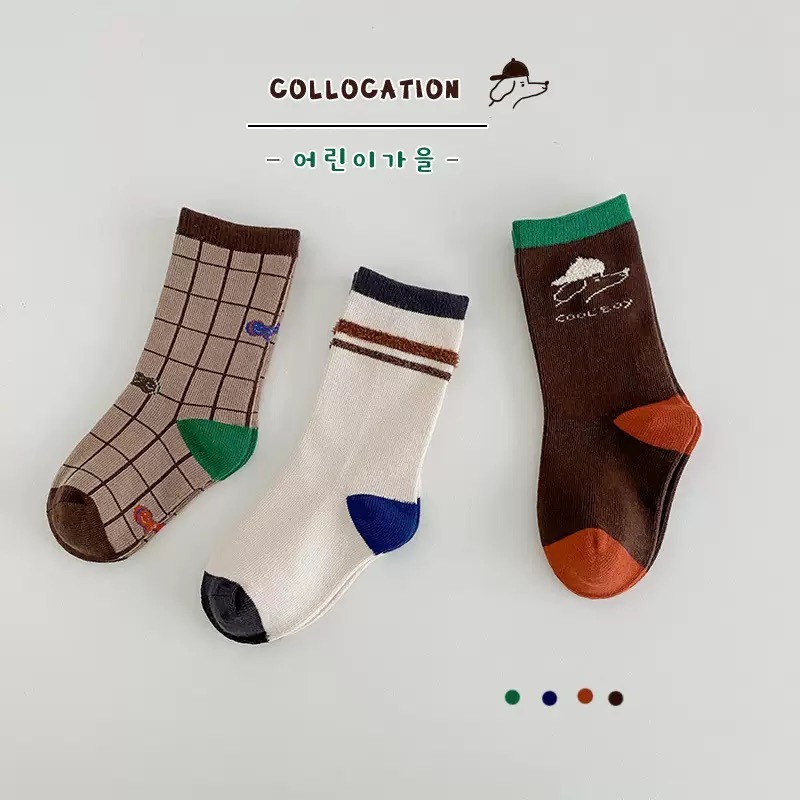 格子條紋襪子組