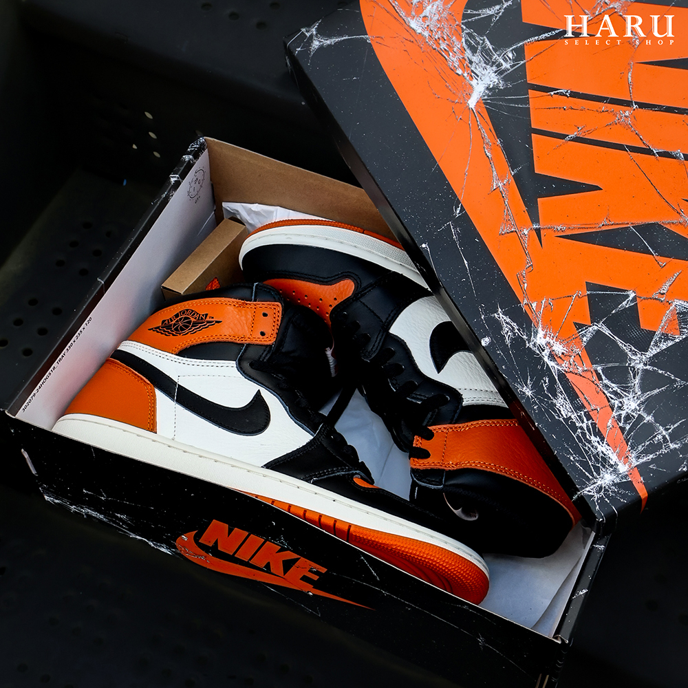 Nike AJ1 Air Jordan1 Retro High OG Shattered BackBoard 黑橘 扣碎2025年版 DZ5485-008