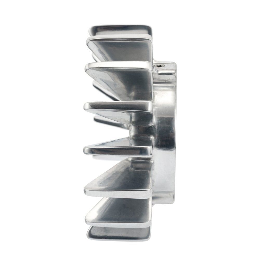 Motone 氣冷凱旋專用 排氣管 散熱 鰭片 - 拋光銀