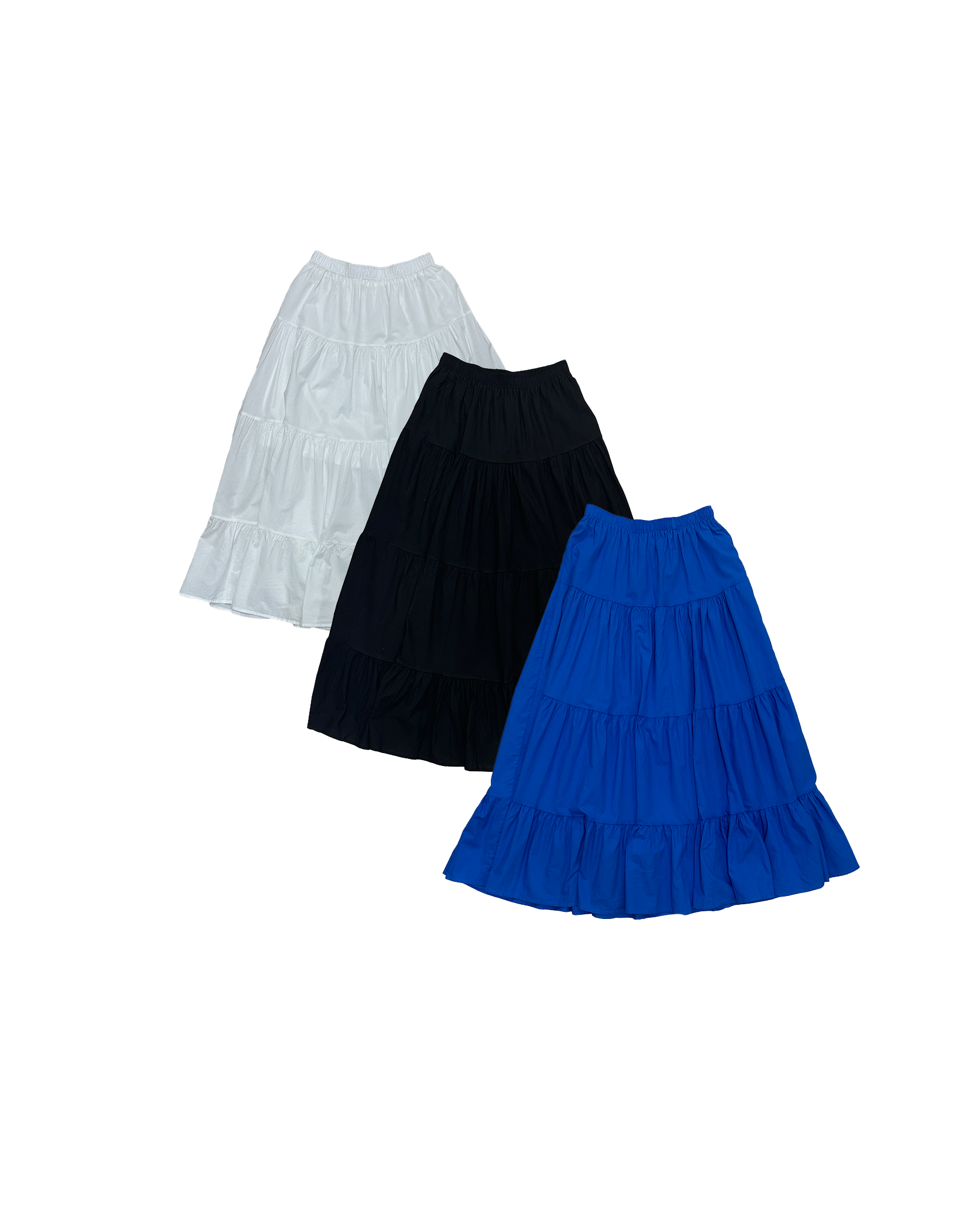 四層蛋糕橡筋全半裙