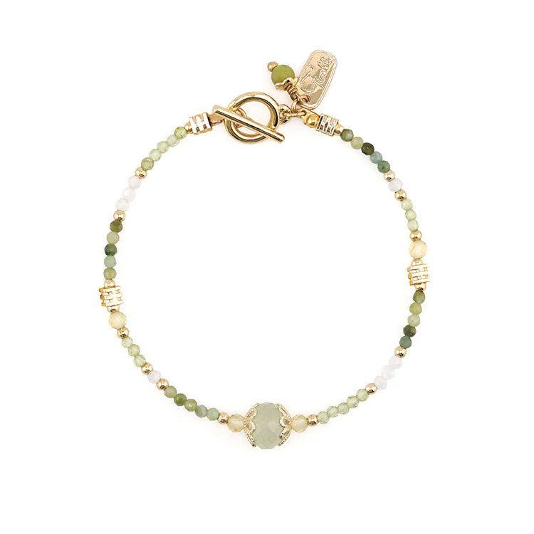 八月誕生石 • 綠雛菊 • 暗戀 – 葡萄橄欖石 – 手鍊