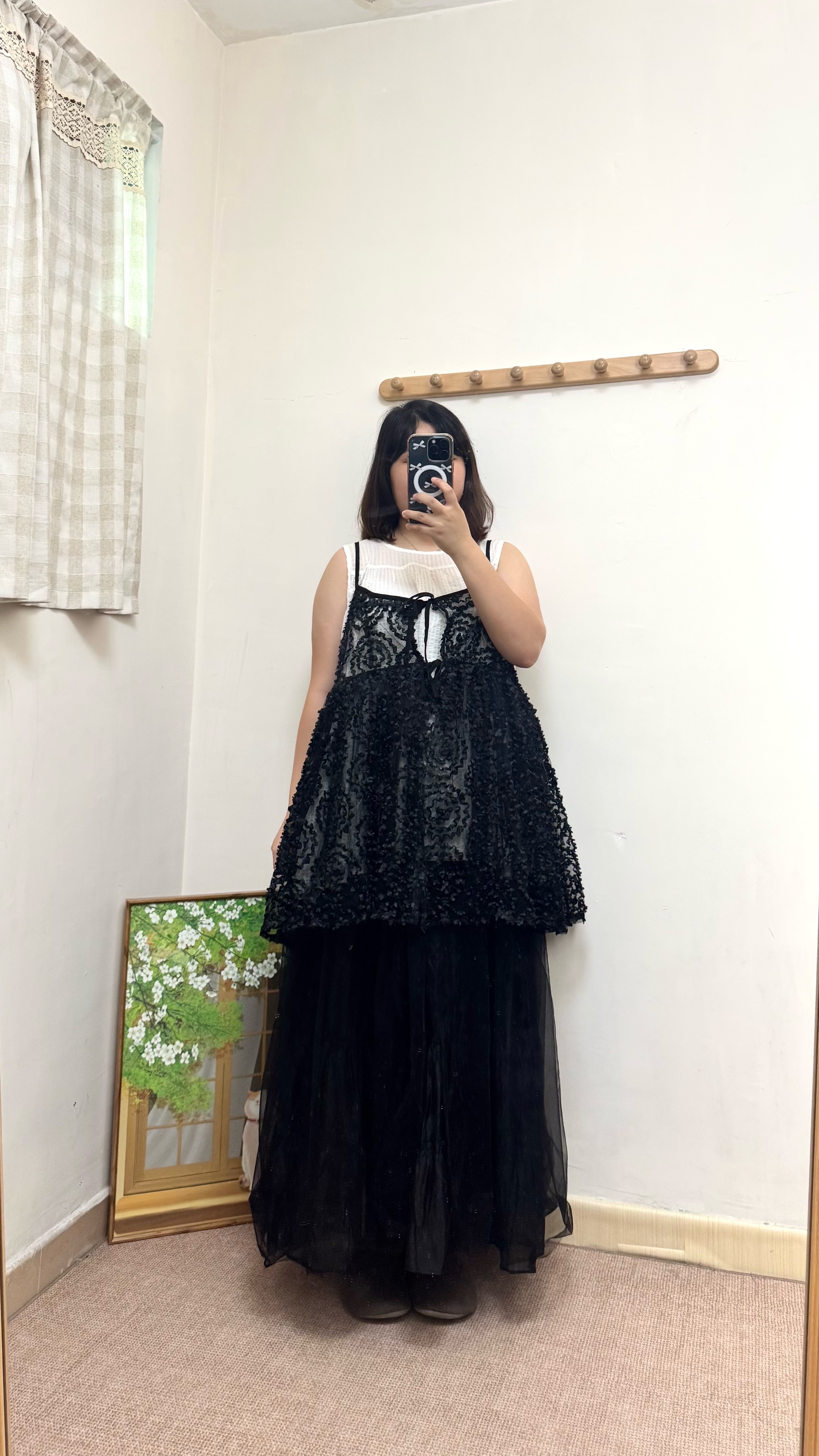 特別～立體繡花拼紗外搭