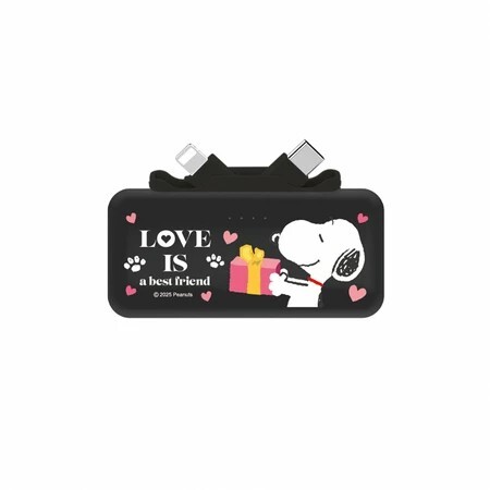 【SNOOPY 史努比】快充行動電源 5000mAh (Type-C + Lightning 雙接頭)
