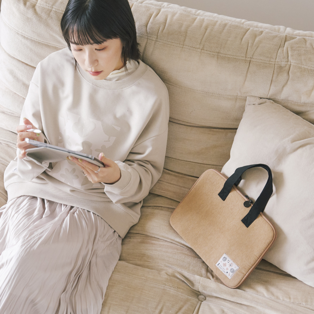 印花樂11吋iPad收納包-手提款/"I"系列/大地棕