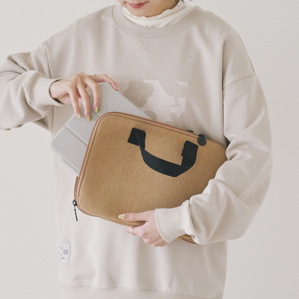 印花樂11吋iPad收納包-手提款/"I"系列/大地棕