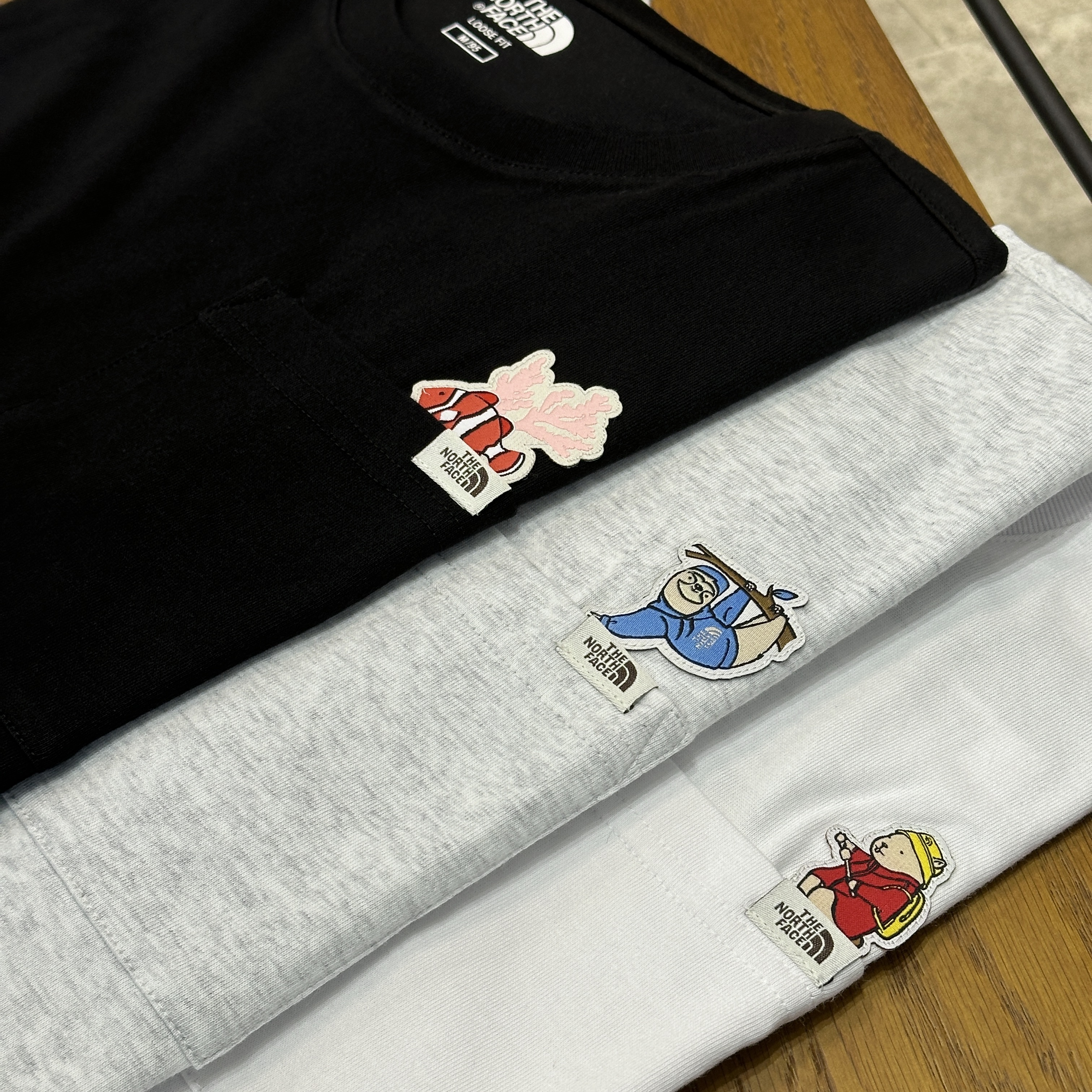 【現貨】The north face POCKET EX S/S R/TEE 北臉 涼感 抗UV 口袋動物 短tee NT7UR22