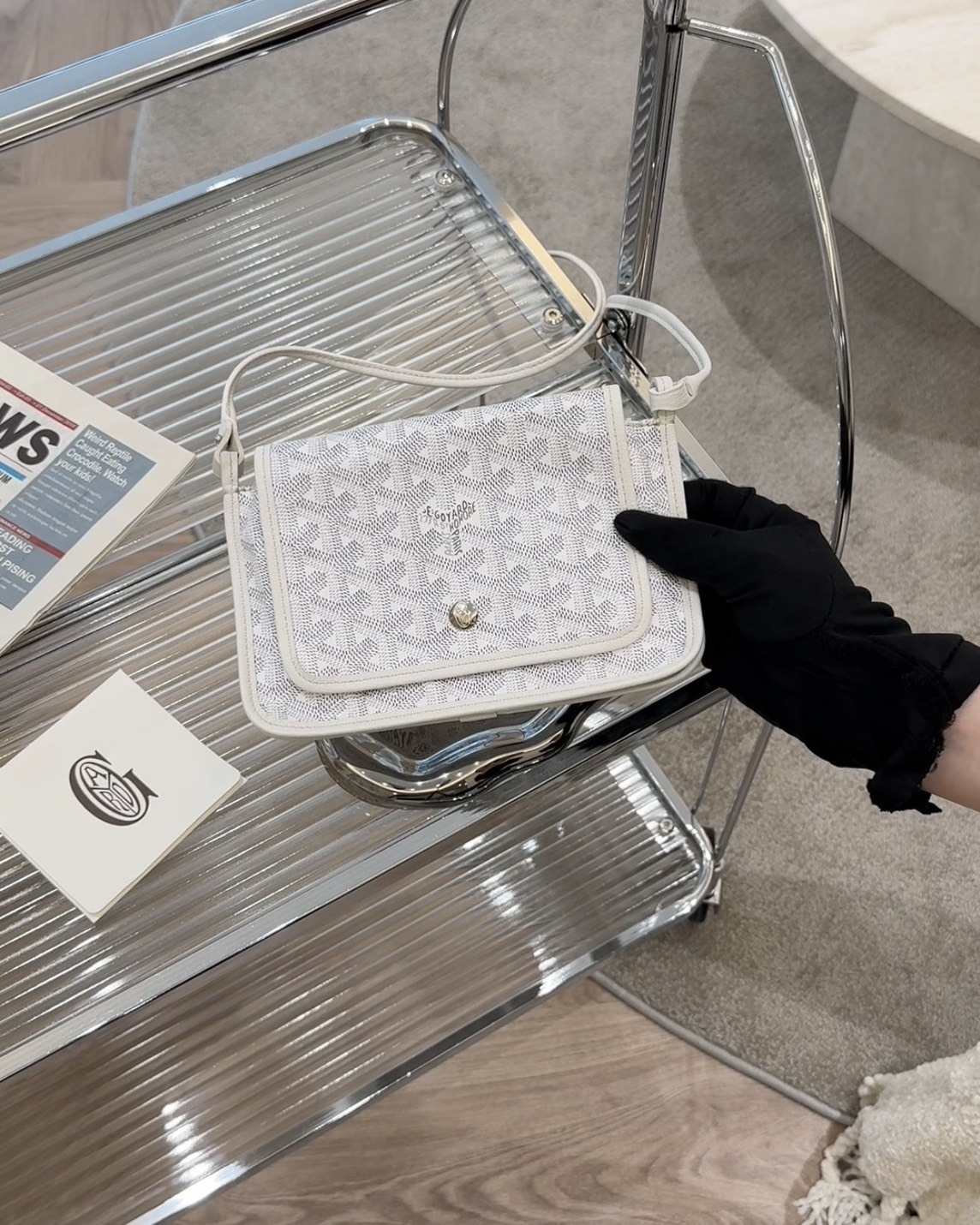 GOYARD｜PLUMET 小號信封包 白色