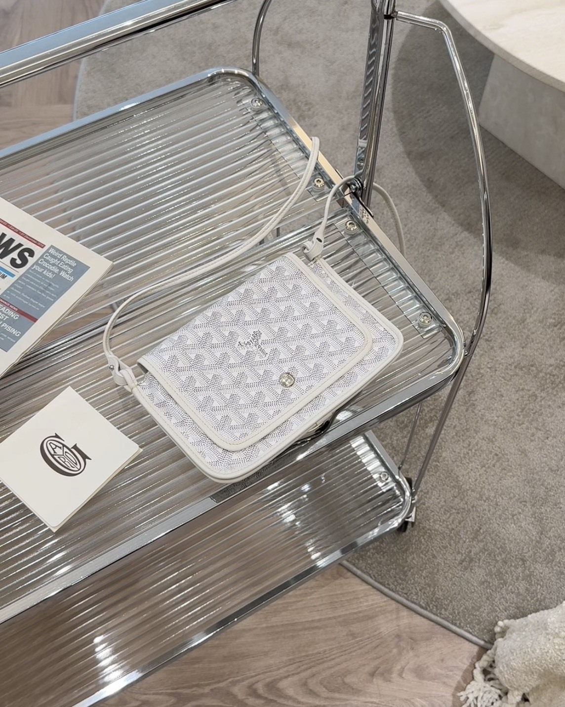 GOYARD｜PLUMET 小號信封包 白色