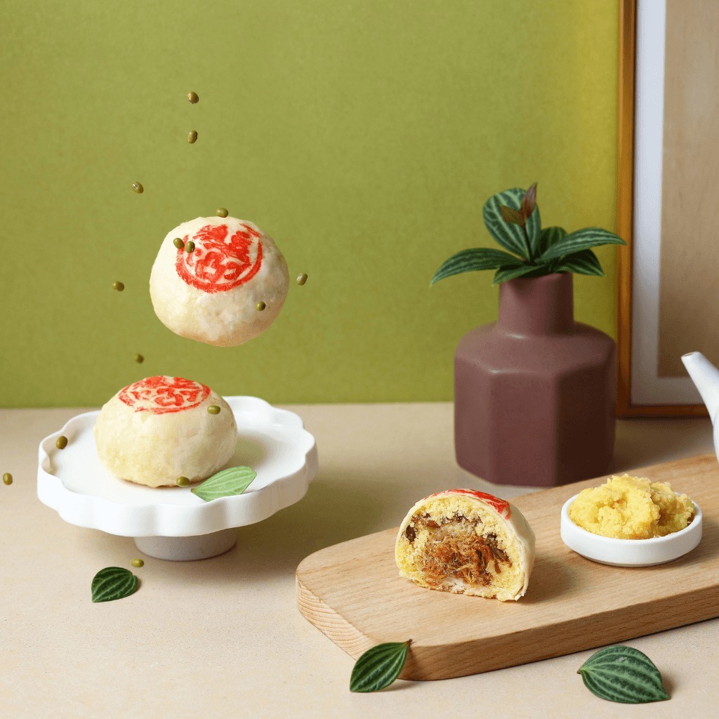 【丰丹嚴選本鋪】丰采盒 - 肉脯綠豆椪(3入)(無附提袋)