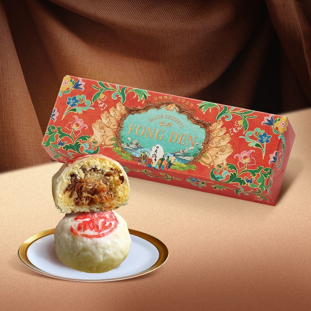 【丰丹嚴選本鋪】丰采盒 - 肉脯綠豆椪(3入)(無附提袋)
