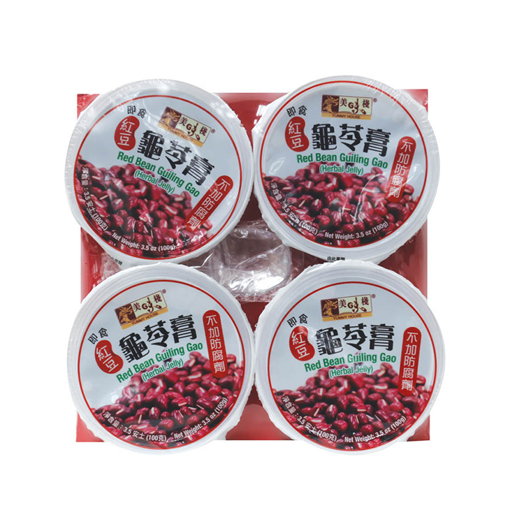 美味棧 紅豆龜苓膏 100g x 4