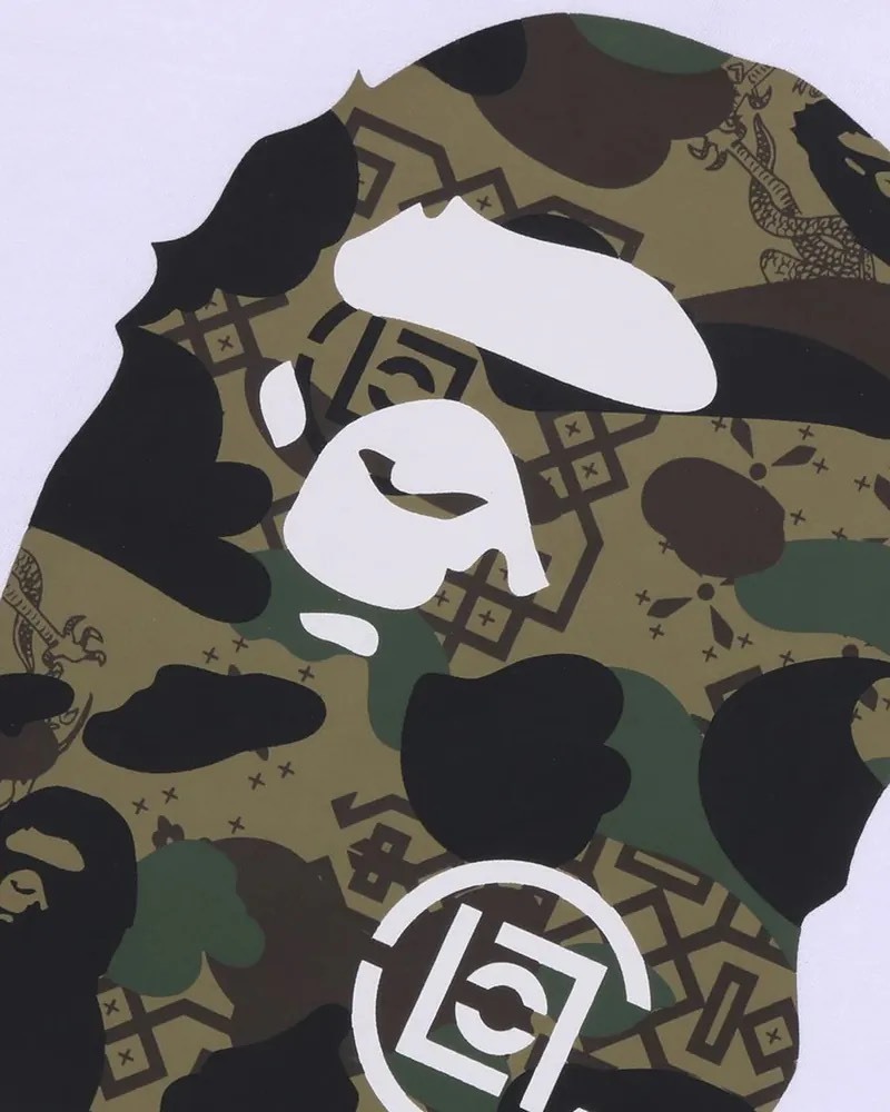 BAPE X CLOT By Bathing Ape 限量聯名款 猿人頭LOGO 短袖「絕版限量」