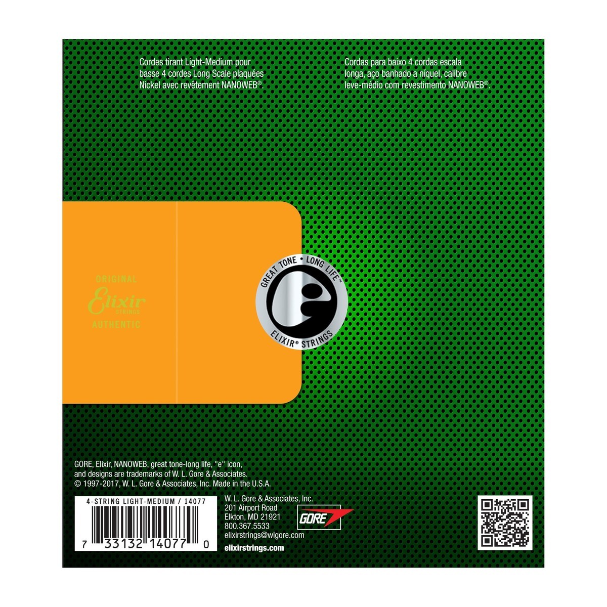 Elixir 電貝斯弦 NANOWEB 45-105 Nickel Plated 貝斯弦 公司貨 【宛伶樂器】