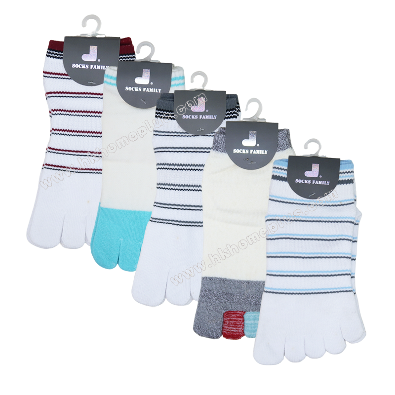 特價! 2對裝 襪襪家族: 大人五趾襪