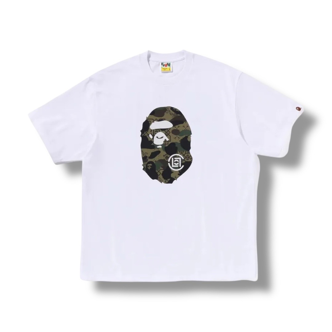 BAPE X CLOT By Bathing Ape 限量聯名款 猿人頭LOGO 短袖「絕版限量」
