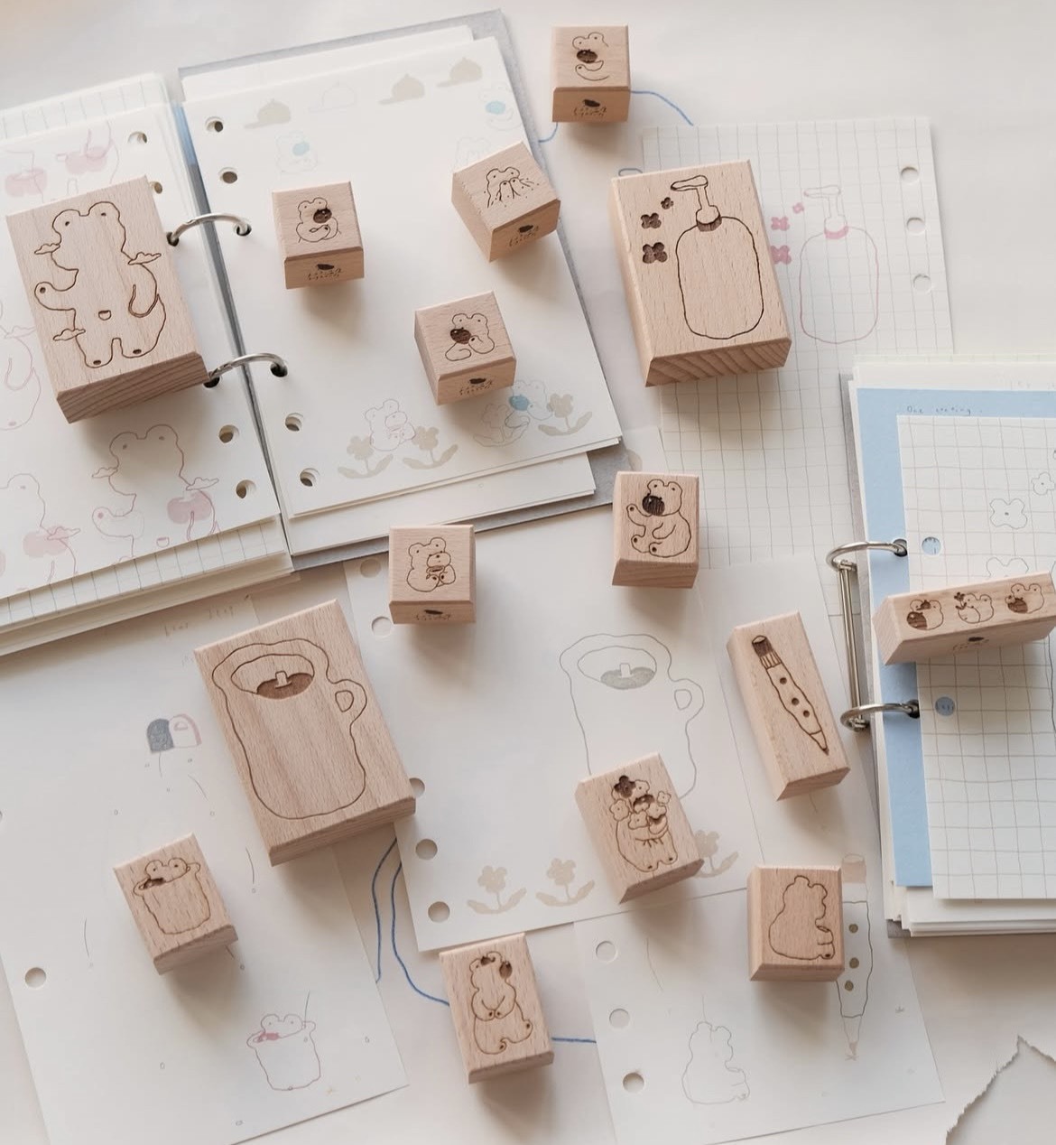 手的溫度bighands．Rainy Days系列 櫸木印章 共15款