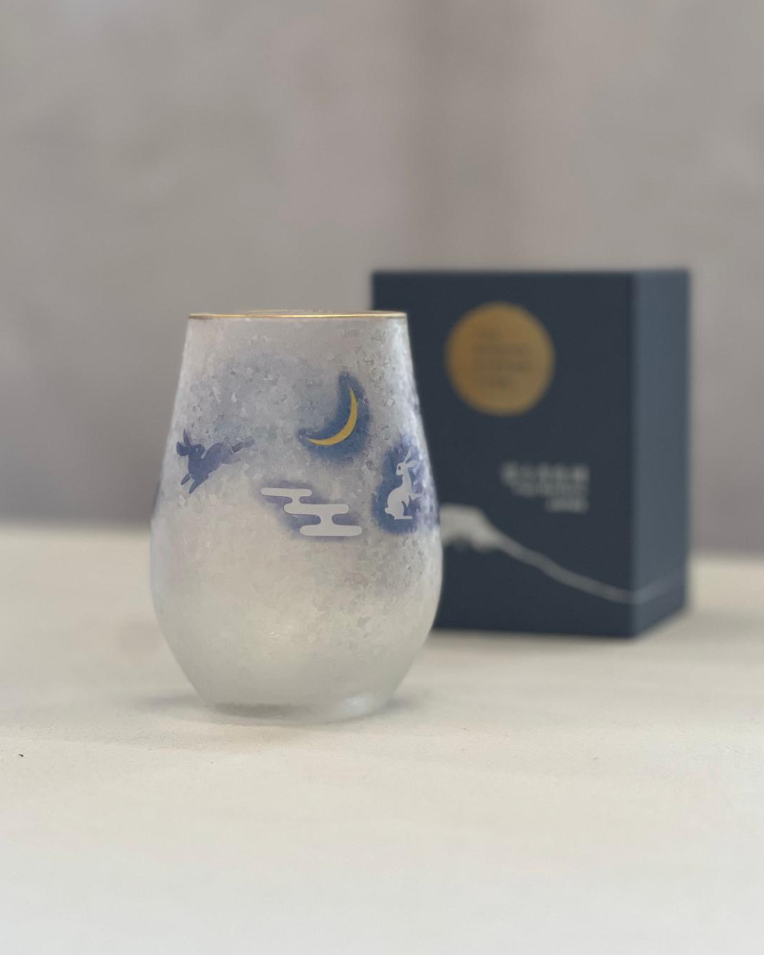 富士月兔 磨砂冷飲杯｜石塚硝子